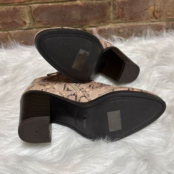 Bamboo Women’s Snakeskin Heeled Bootie Size 8 NEW - Picture 6 of 8